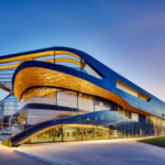 Image of a dynamic and vibrant Innovation Park, showcasing modern buildings, research facilities, and innovative technologies. An embodiment of the future of innovation