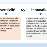 L'image que vous avez fournie présente une comparaison entre l'inventitivité et l'innovation.